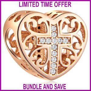 925 Sterling Silver Christmas Charm Beads, Fits European Bracelets & Necklaces